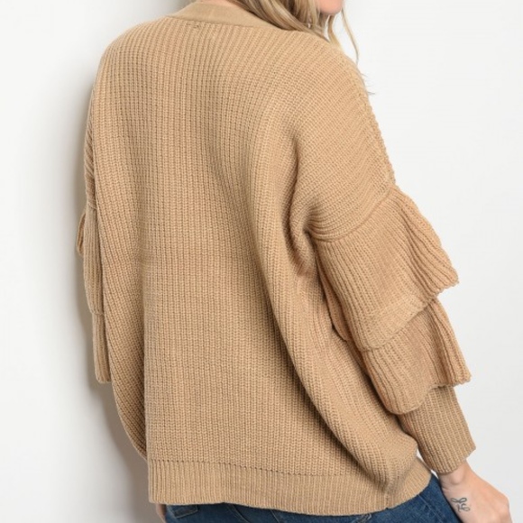 Taupe Sweater Cardigan - Picture 2 of 2